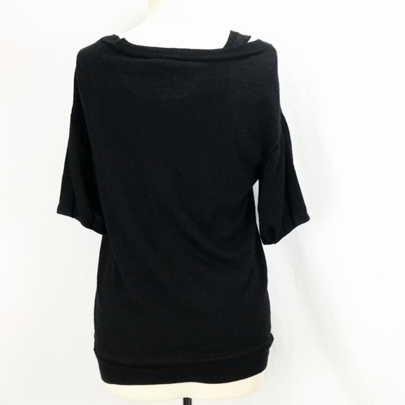 *ON HOLD* Robert Rodriguez Black Layered Knit Top - Picture 3 of 6